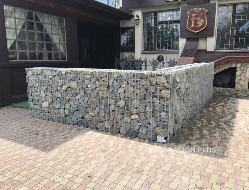 Зонування території з габіонів для ресторану ” Барбарис ” у Стрию2018р.